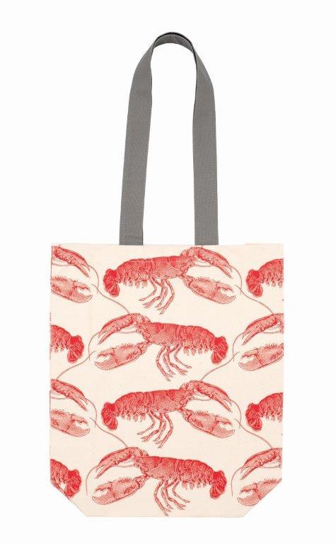 Thornback & Peel - 100% Cotton Tote Shopping Bag - 40x37x11cms - Lobsters