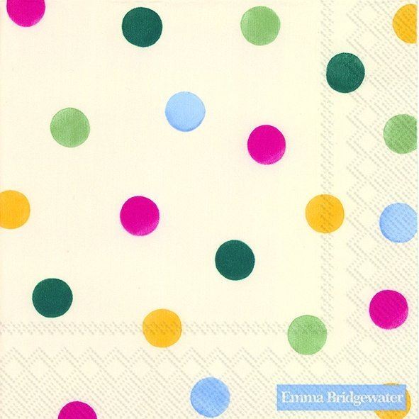 Emma Bridgewater - 20 x Lunch Paper Napkins/Serviettes - 33x33cms - Polka Dot