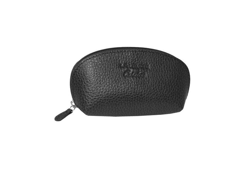 Spacious Small Change Leather Purse by Laurige - Various Colours - Black