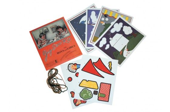 Jig-Sew Kit - 6 Pictures Cards & Colourful Yarn