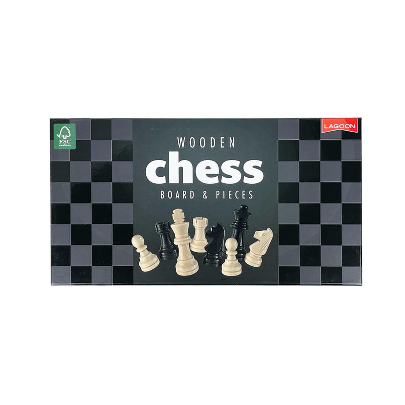 Chess Set - Wooden Board & Pieces - Lagoon Group