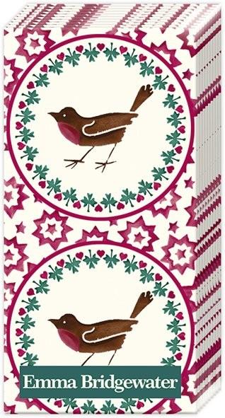 Emma Bridgewater - 10 x Pocket Tissues - Christmas Robin