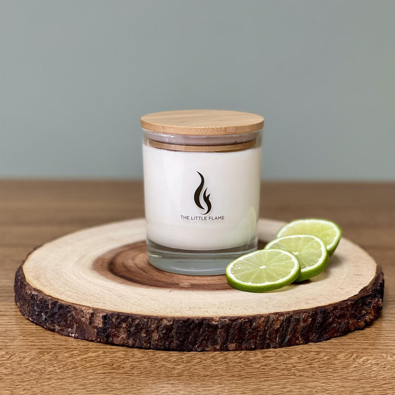 The Little Flame - Pure Soy Candle 210g/40hrs Burn Time - Lime & Bergamot