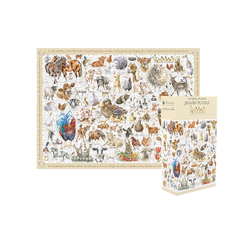 Jigsaw Puzzle - Farmyard Friends - 1000 Pieces - 50.8 x 68.5cms - Wrendale Designs