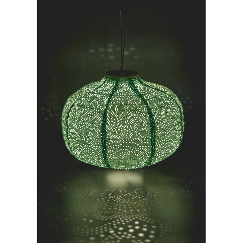 Solar Lantern - LED Outdoor Hanging & Table Light - Sold Individually - Teal Pumpkin