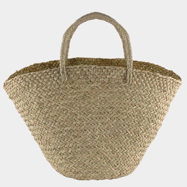 Shopping Basket - Natural Woven - East of India 44 x 58 x 21cms