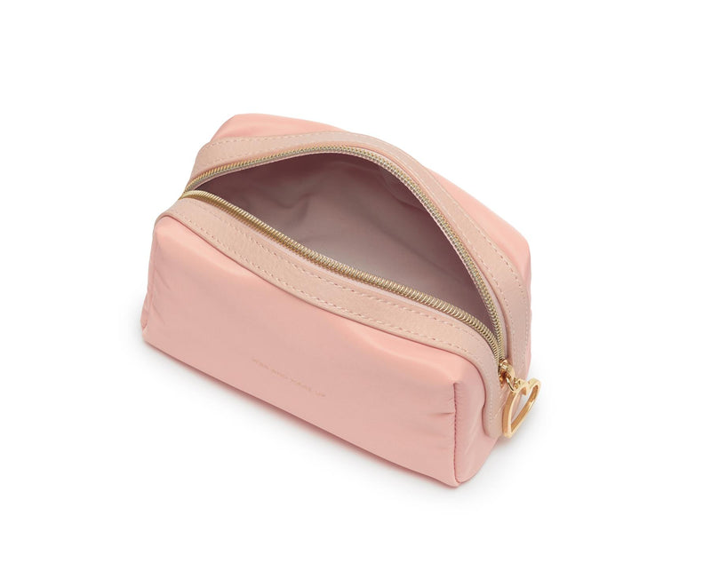 Make Up Bag/Pouch - Blush Pink - Kiss And Make Up - 17x10x8cms - Estella Bartlett