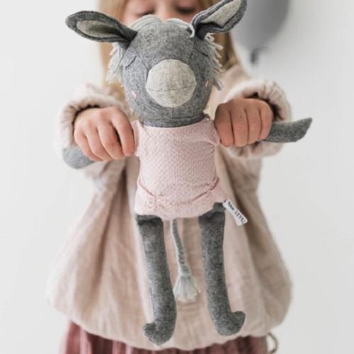 Olive The Donkey - 35 cm Softie - and the little dog laughed