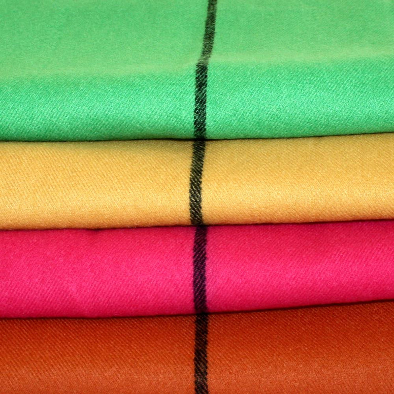Lua - Cosy Knit Reversible Scarf - Tartan - 190 x 70cms - 4 Colour Options