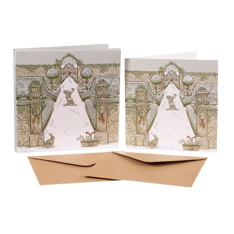 Magical Winter Garden  - Christmas Card Box Set - 8 Luxury Cards & Envelopes - Sally Swannell