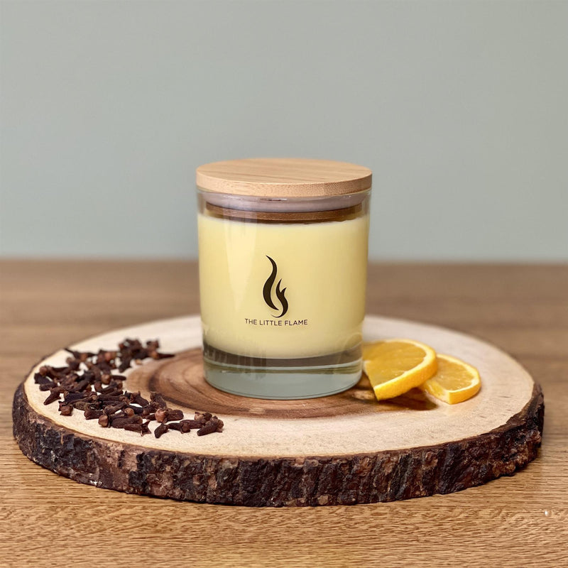 The Little Flame - Pure Soy Candle 210g/40hrs Burn Time - Orange & Clove