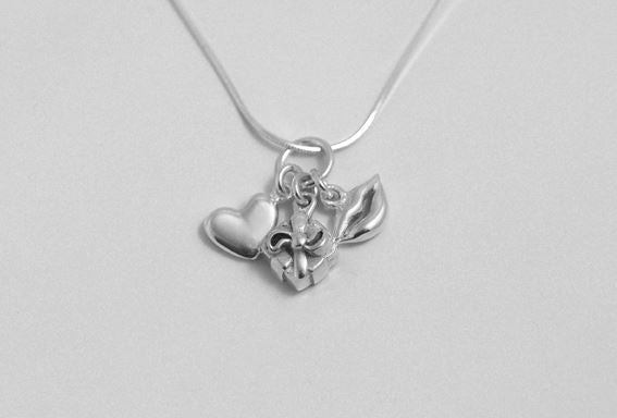 Sterling Silver - Romantic Girl Necklace - Tales From The Earth - Presented In Pale Blue Gift Box