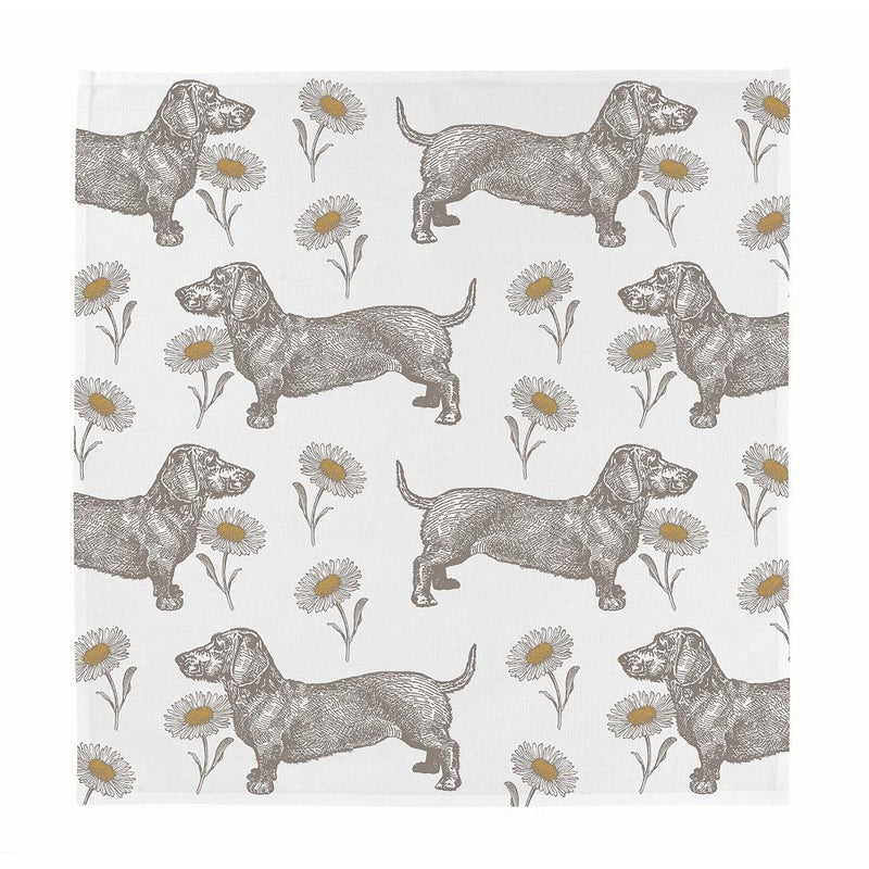 Thornback & Peel - 100% Cotton Napkins - Set of 4 - 45 x 45cms - Dog & Daisy