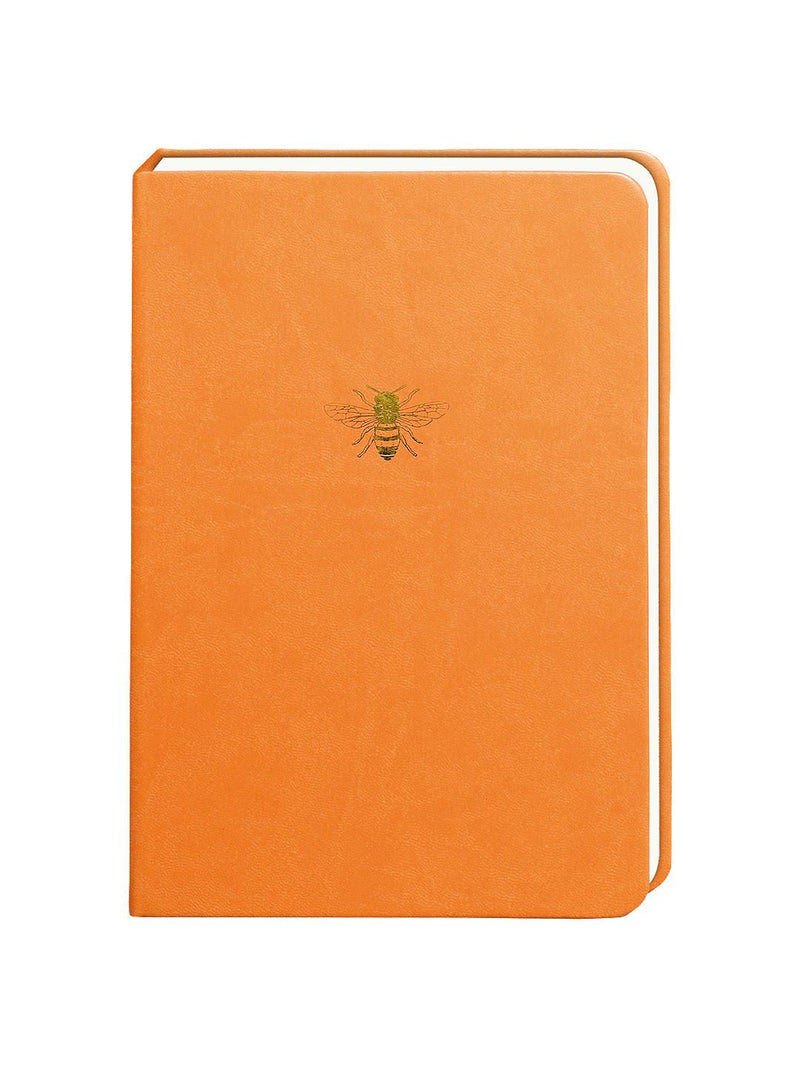 Sky & Miller - Faux Leather Journal/Notebook - Bee - Orange/Gold - A5/300 Lined Pages