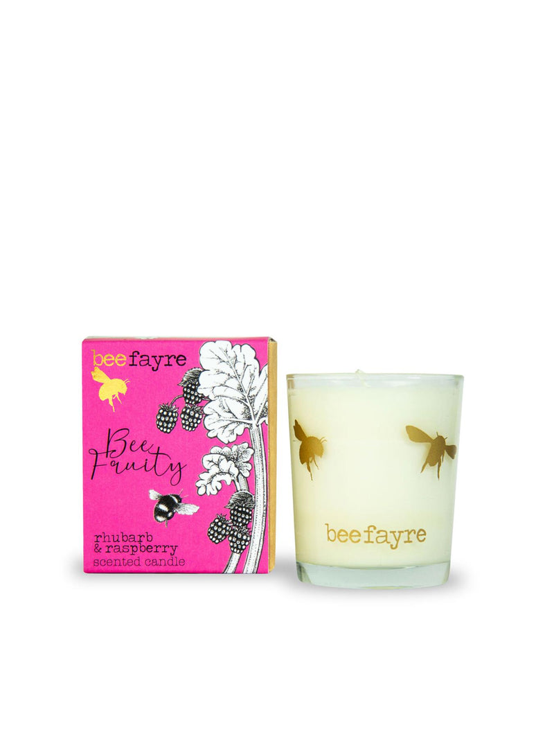 Beefayre - Bee Fruity - Rhubarb & Raspberry - Scented Votive Candle - 9cl/25hours