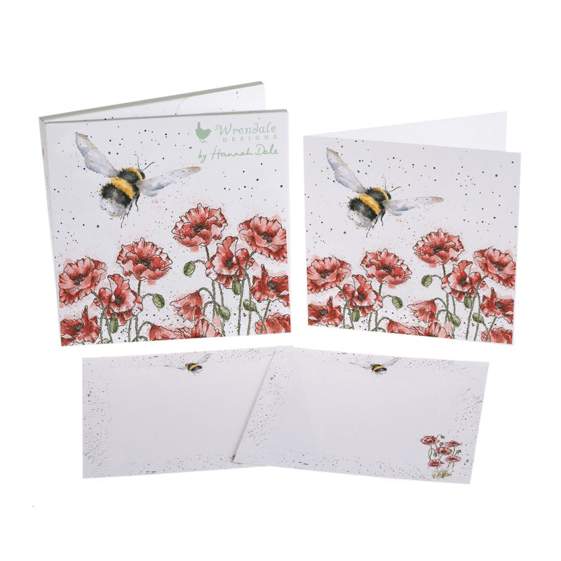Flight Of The Bumblebee - 4 Notecards/8 Correspondence Cards/12 Envelopes - Wrendale