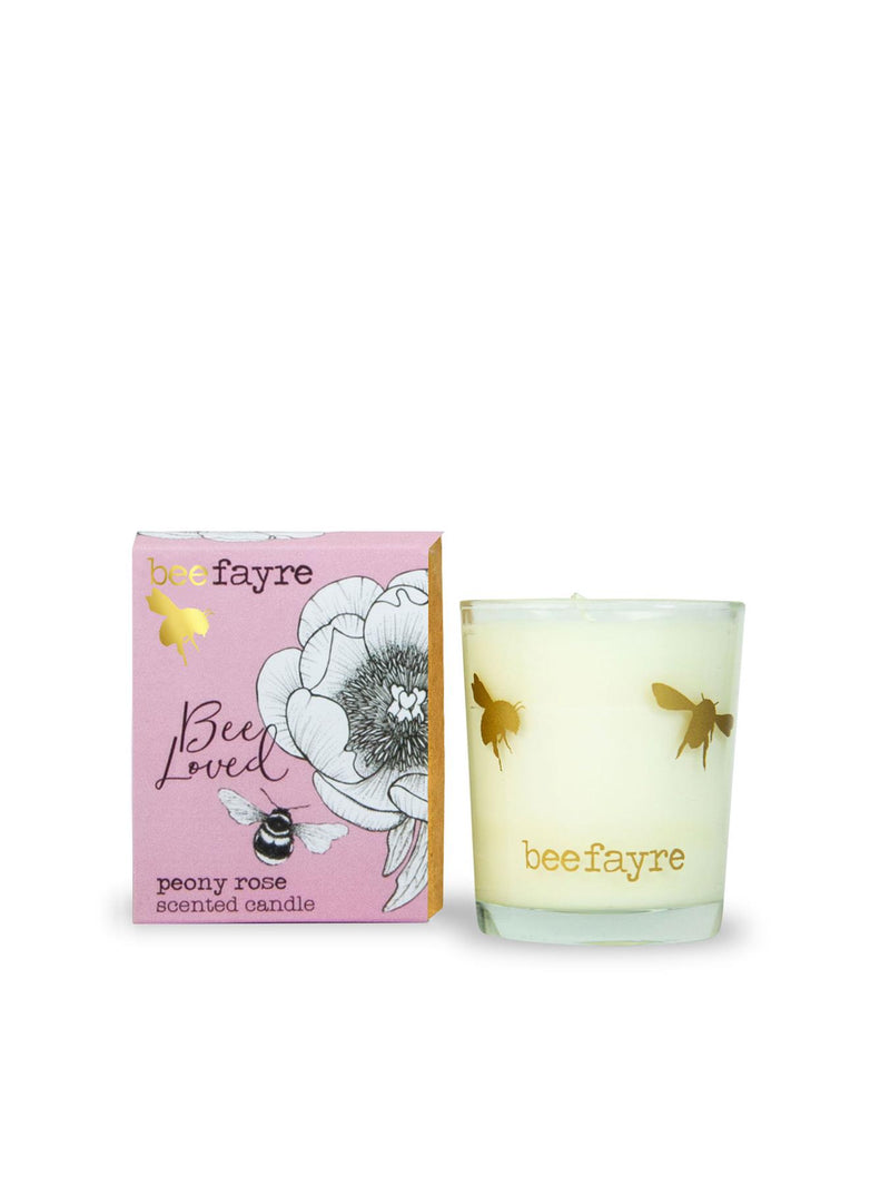 Beefayre - Bee Loved - Peony Rose - Scented Votive Candle - 9cl/25hours