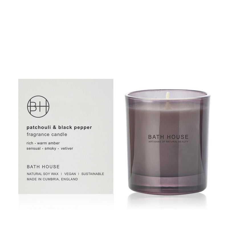 Bath House - Patchouli & Black Pepper - Soy Candle Votive 200g/40 Hours Burn Time