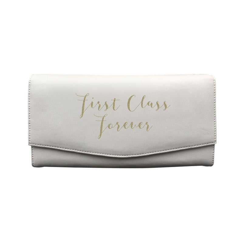 Bombay Duck - First Class Forever - Cream/Gold Travel Wallet - Printed Faux Leather