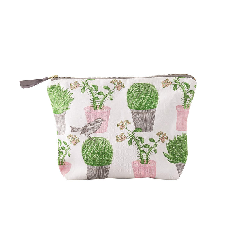 Thornback & Peel - Cosmetic/Make-Up Bag -  Cactus & Bird - Available In 2 Sizes