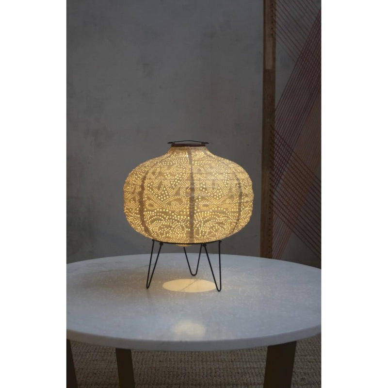 Solar Lantern - LED Outdoor Hanging & Table Light - Sold Individually - Yellow Pumpkin