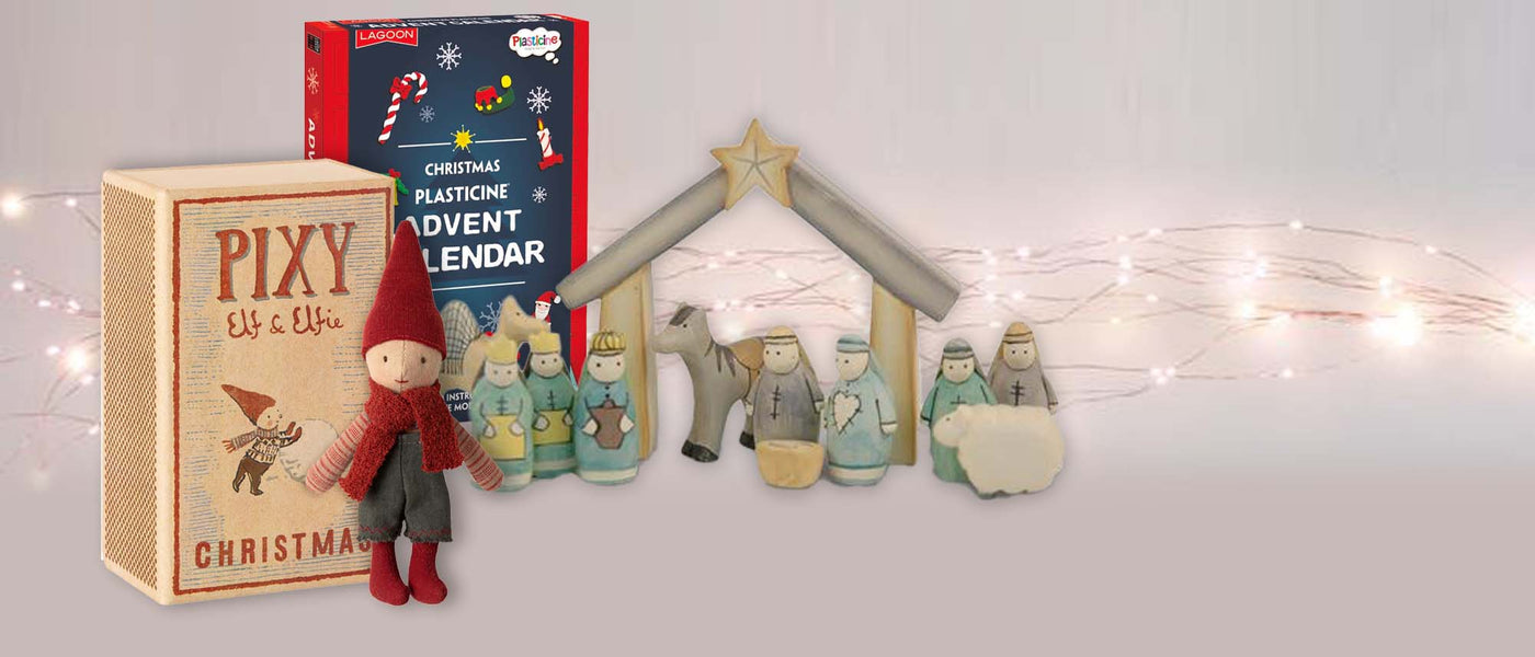 Advent Calendars and Elves for Christmas Shelves