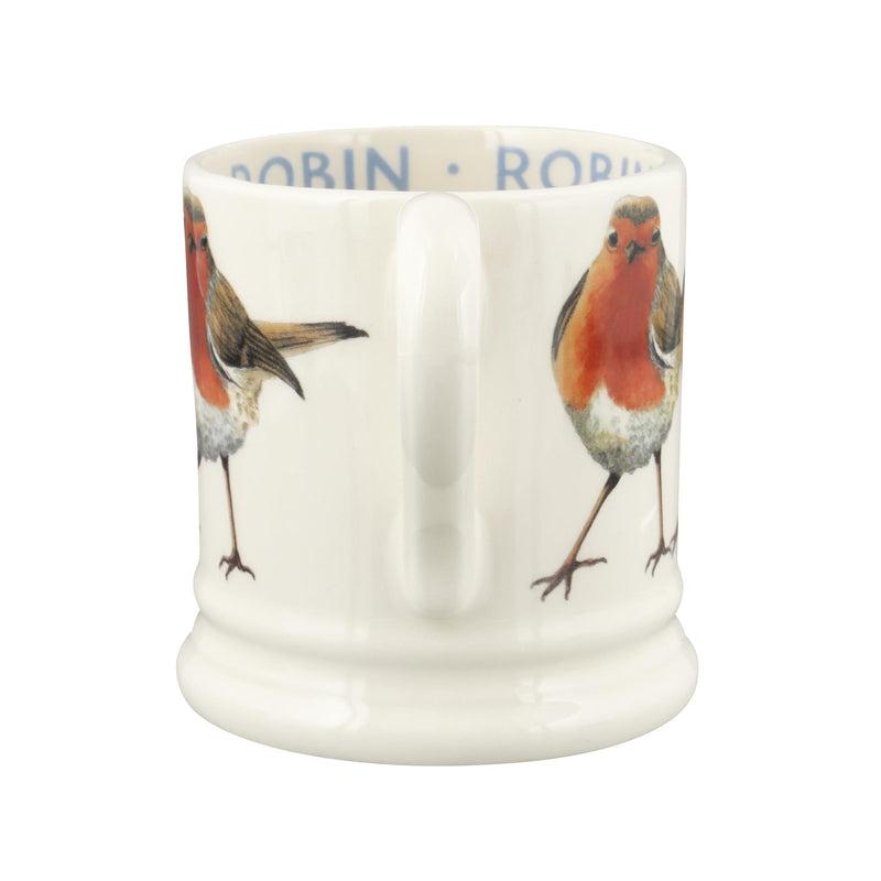 Emma Bridgewater - Half Pint Mug (300ml/1/2pt) - 9.3x8.2cms - Birds - Robins