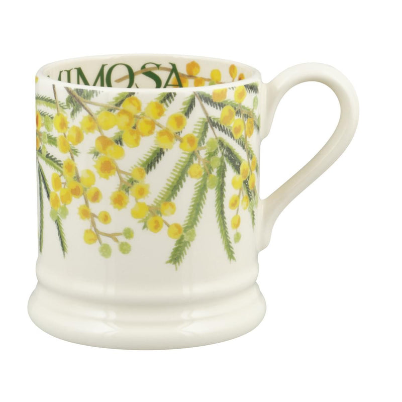 Emma Bridgewater - Half Pint Mug (300ml/1/2pt) - 9.3x8.2cms - Flowers - Mimosa