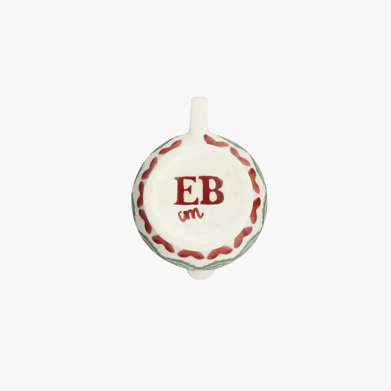 Emma Bridgewater - Christmas Tree Decoration - Boxed - Tiny Jug 60ml - Christmas Joy