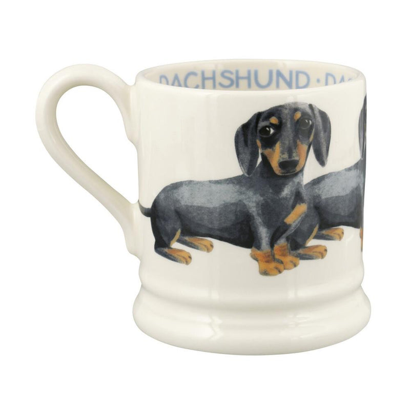 Emma Bridgewater - Half Pint Mug (300ml/1/2pt) - 9.3x8.2cms - Dogs - Black & Tan Dachshunds