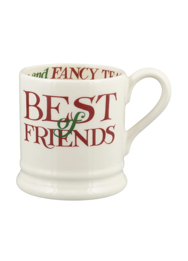 Emma Bridgewater - Half Pint Mug (300ml/1/2pt) - 9.3x8.2cms - Christmas Toast - Best of Friends
