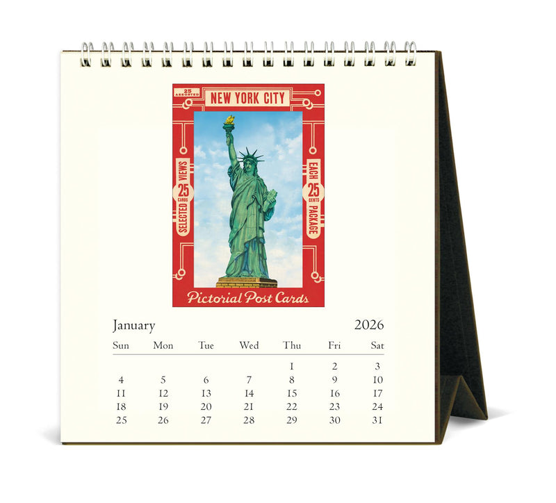Cavallini - 2026 Desk Calendar - 6 x 6.5ins - New York City