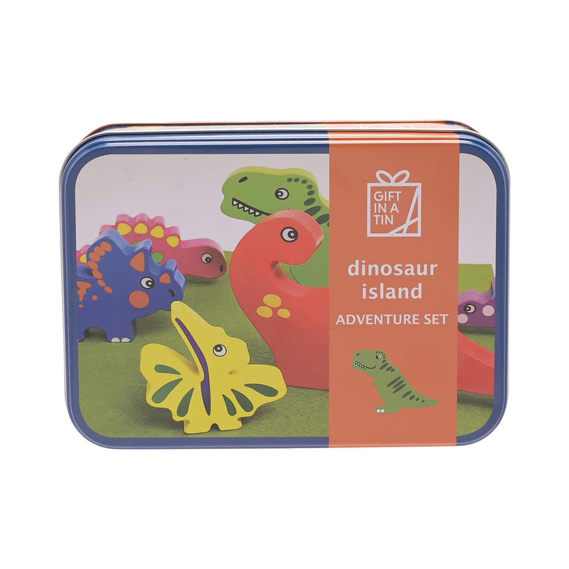 Apples To Pears - Learn & Play - Gift In A Tin - Dinosaur Island Adventure Set