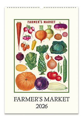 Cavallini - 2026 Wall Calendar - 13 x 19ins - Farmer&