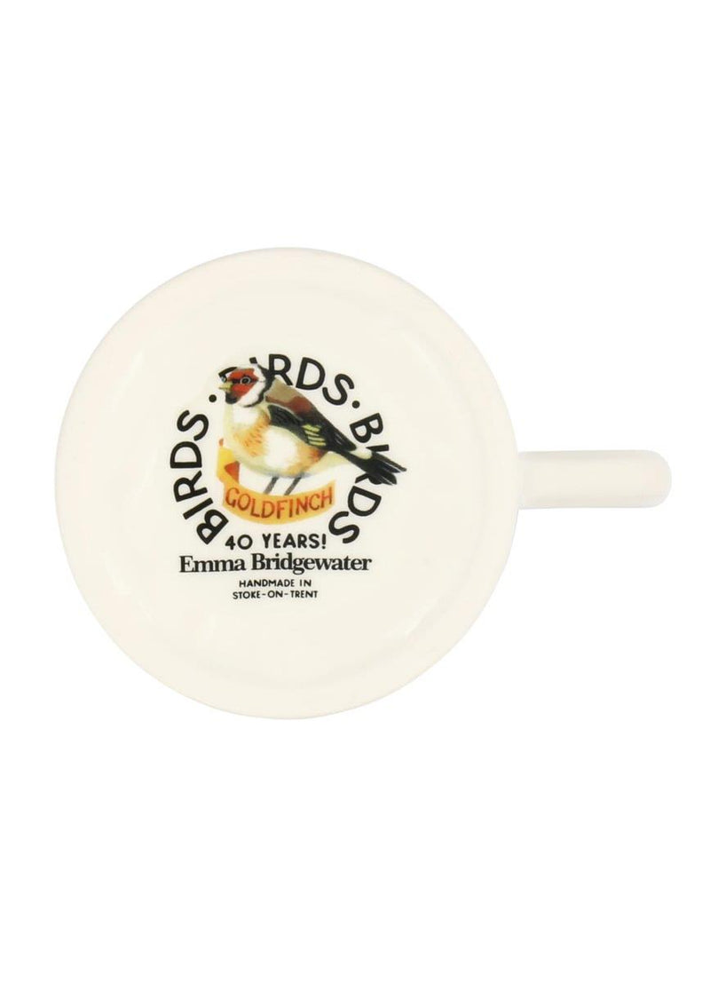Emma Bridgewater - Half Pint Mug (300ml/1/2pt) - 9.3x8.2cms - Birds - Goldfinch