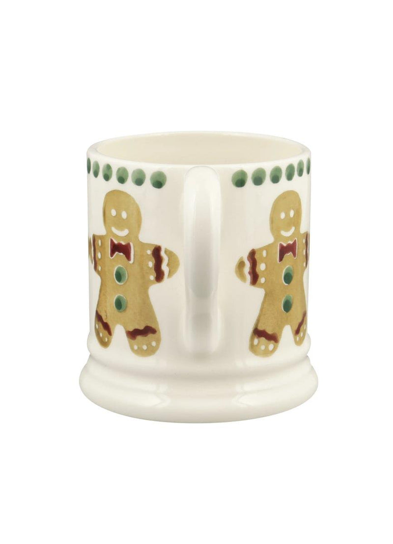 Emma Bridgewater - Half Pint Mug (300ml/1/2pt) - 9.3x8.2cms - Christmas Gingerbread Biscuits
