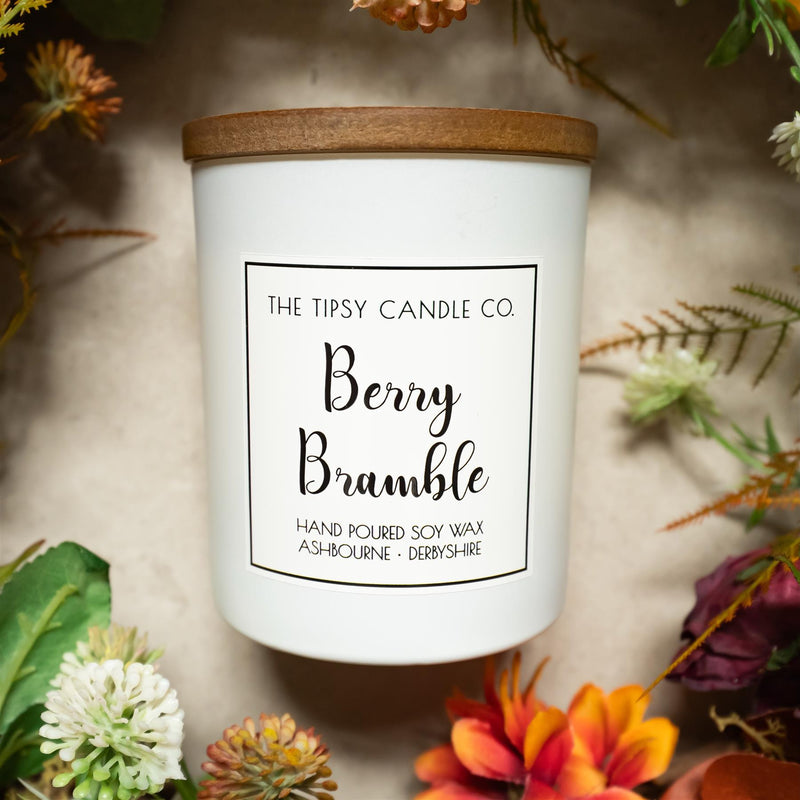 Berry Bramble - Soya Wax Candle 300ml/50hrs Burn Time - The Tipsy Candle Company