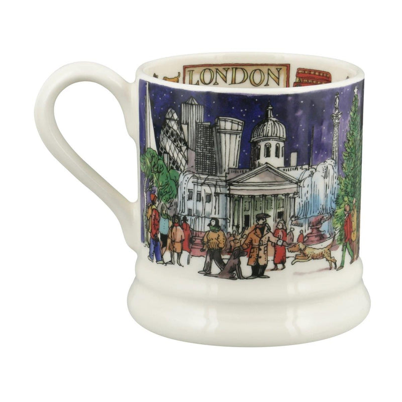 Emma Bridgewater - Half Pint Mug (300ml/1/2pt) - 9.3x8.2cms - London At Christmas