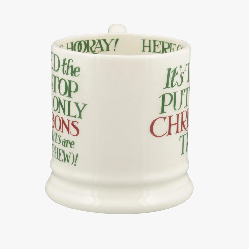 Emma Bridgewater - Half Pint Mug (300ml/1/2pt) - 9.3x8.2cms - Christmas Toast & Marmalade - Christmas Tree