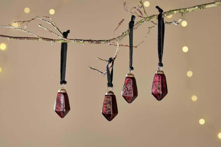 Ratnam Baubles - Ruby Red - Set of 4 - RB5401 - Nkuku