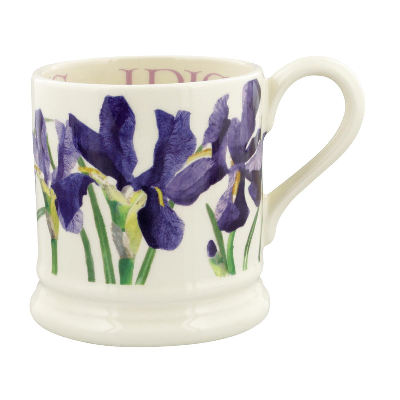 Emma Bridgewater - Half Pint Mug (300ml/1/2pt) - 9.3x8.2cms - Flowers - Blue Iris