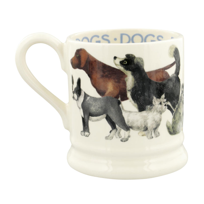 Emma Bridgewater - Half Pint Mug (300ml/1/2pt) - 9.3x8.2cms - Dogs All Over