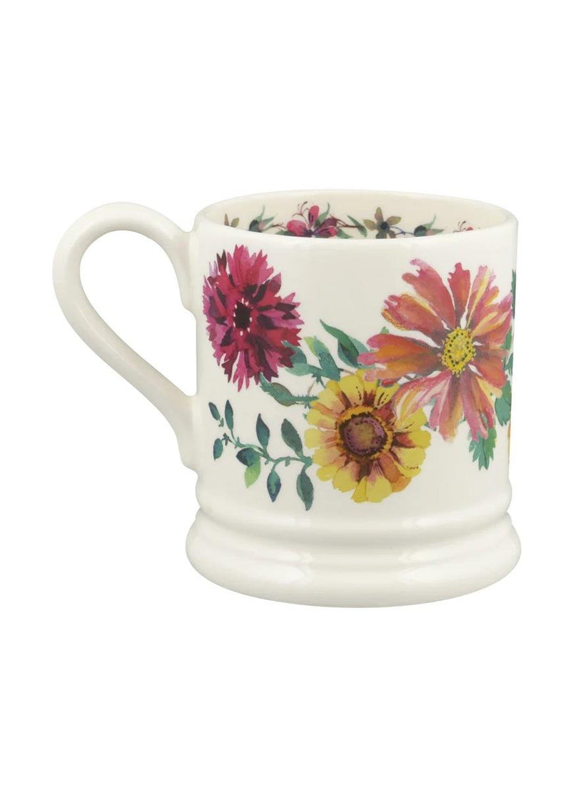 Emma Bridgewater - Half Pint Mug (300ml/1/2pt) - 9.3x8.2cms - Flowers - Garden Flowers Mum