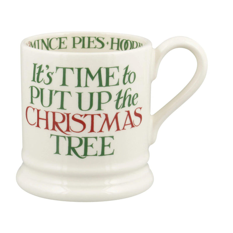 Emma Bridgewater - Half Pint Mug (300ml/1/2pt) - 9.3x8.2cms - Christmas Toast & Marmalade - Christmas Tree