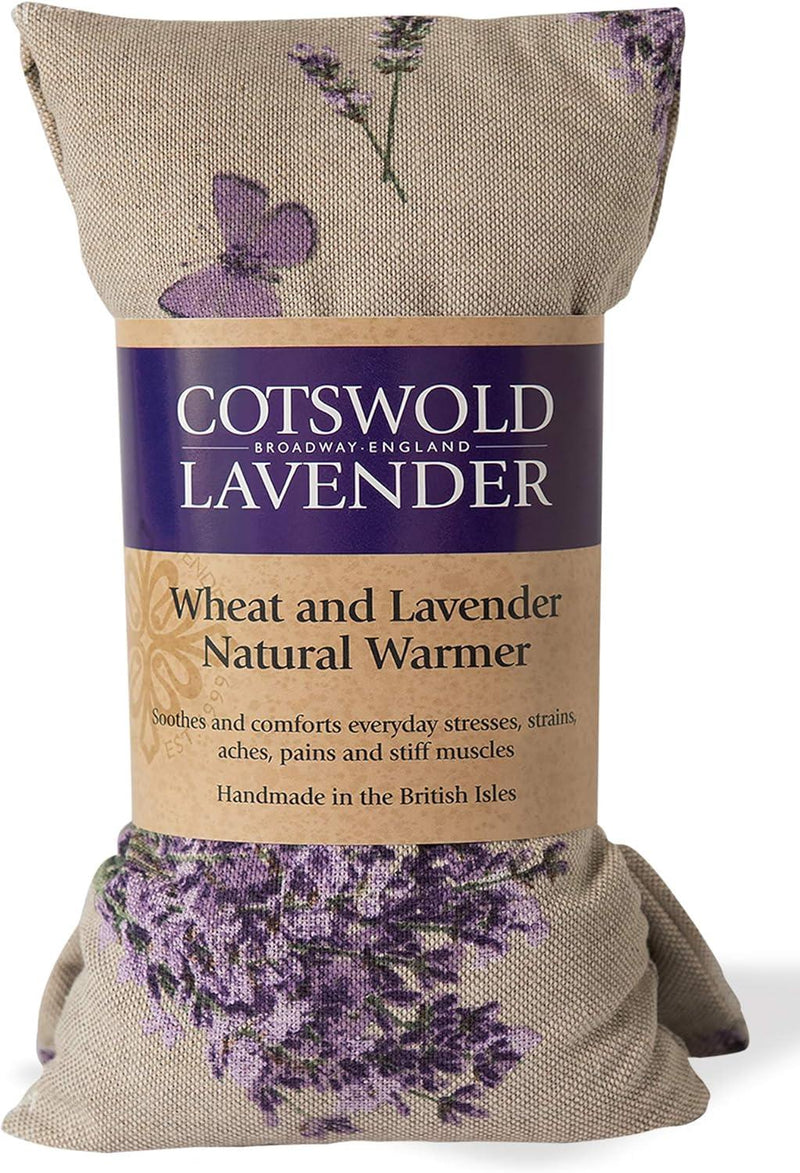 Cotswold Lavender - Wheat & Lavender Warmer Wrap/Bag - Lavender Print