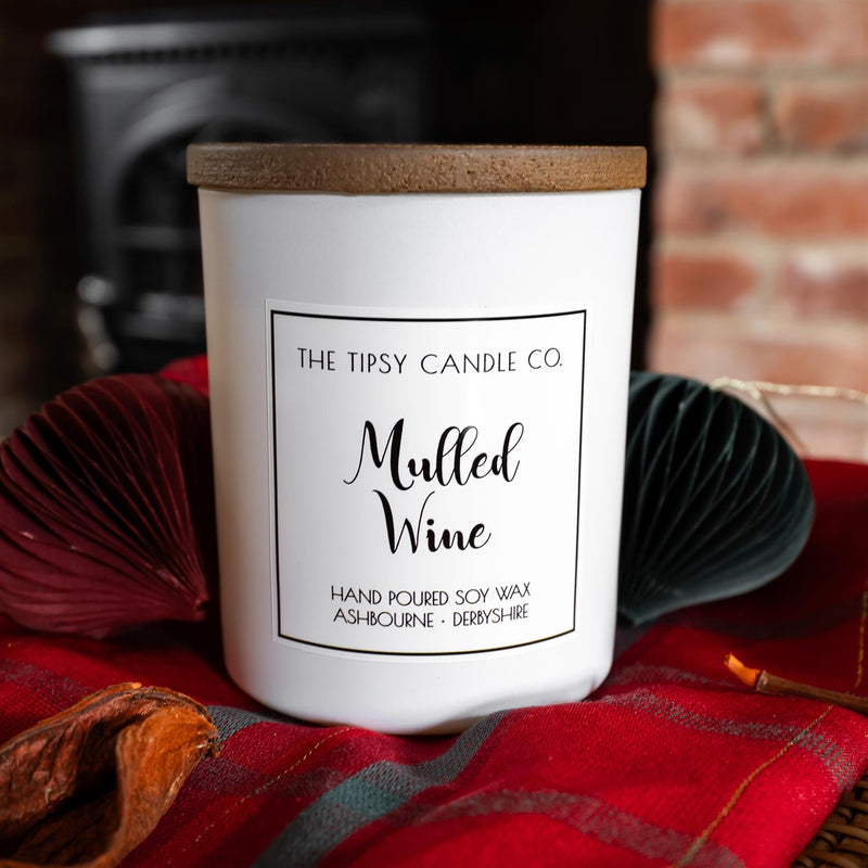 Mulled Wine - Soya Wax Candle 300ml/50hrs Burn Time - The Tipsy Candle Company
