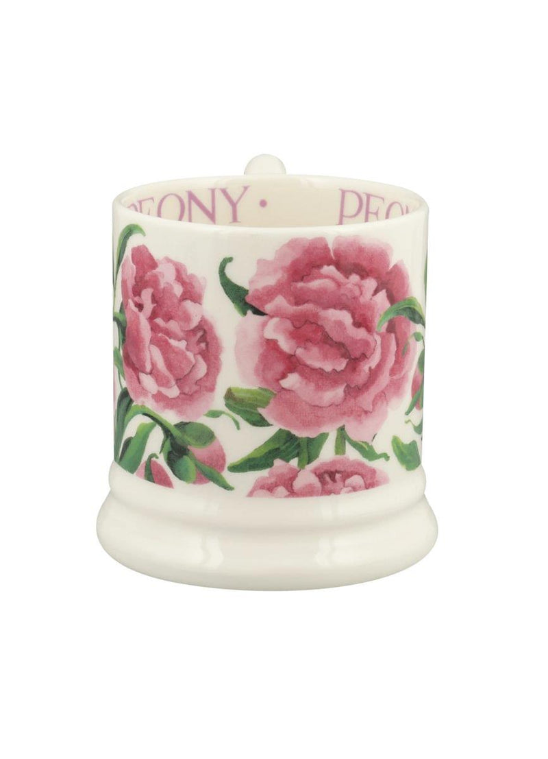 Emma Bridgewater - Half Pint Mug (300ml/1/2pt) - 9.3x8.2cms - Flowers - Pink Peony/Peonies