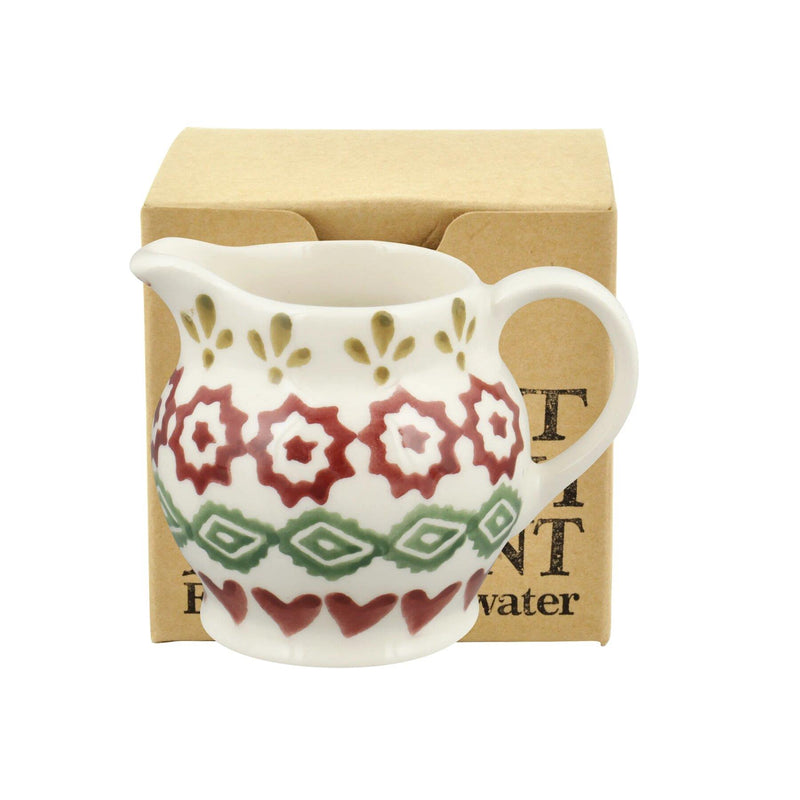 Emma Bridgewater - Christmas Tree Decoration - Boxed - Tiny Jug 60ml - Christmas Joy