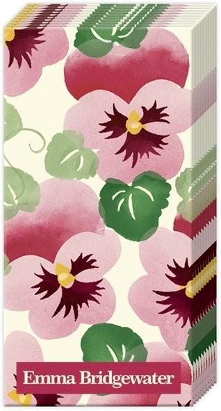 Emma Bridgewater - 10 x Pocket Tissues - Pink Pansy/Pansies