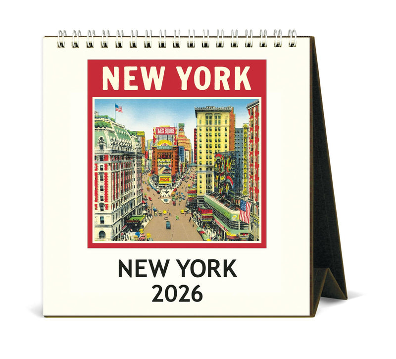 Cavallini - 2026 Desk Calendar - 6 x 6.5ins - New York City